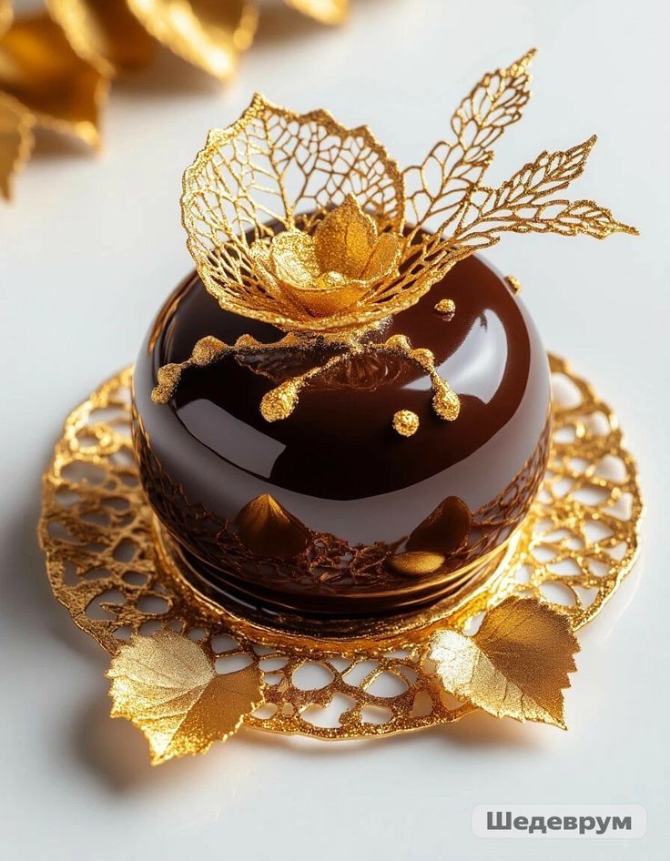 Dessert sphère chocolat
